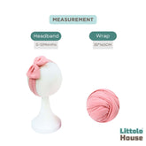 Baby Neutral Jersey Wrap With Hairband SR091 | NB | Pink